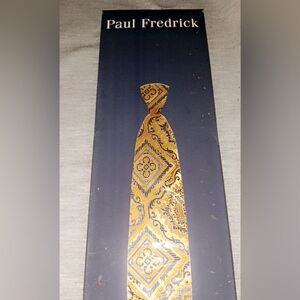 Paul Fredrick Gold and Blue Tie